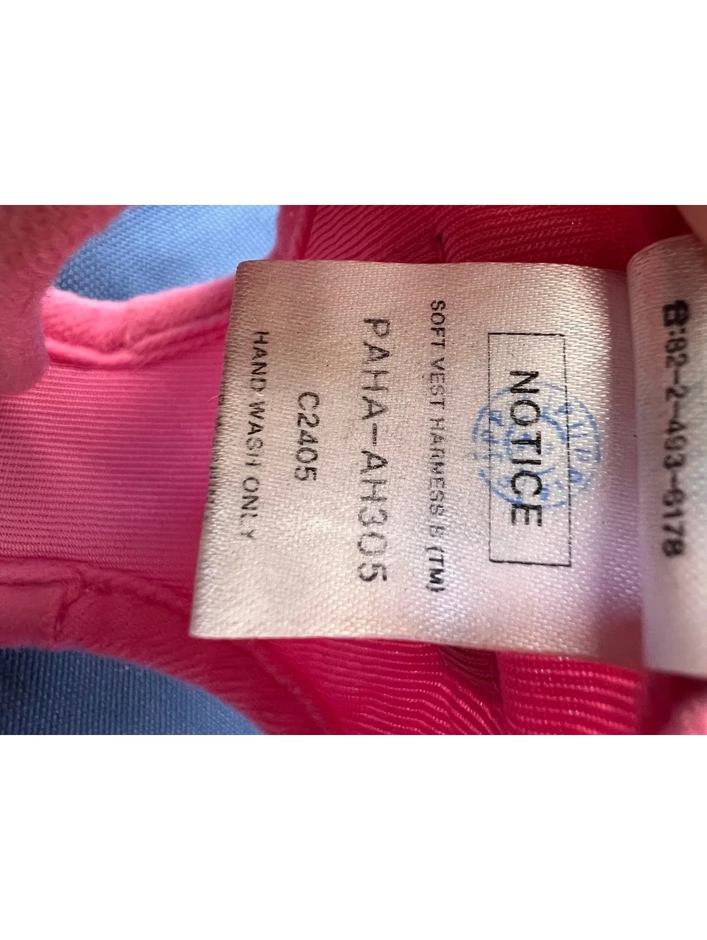 Puppia Soft Vest Harness in Pink Medium